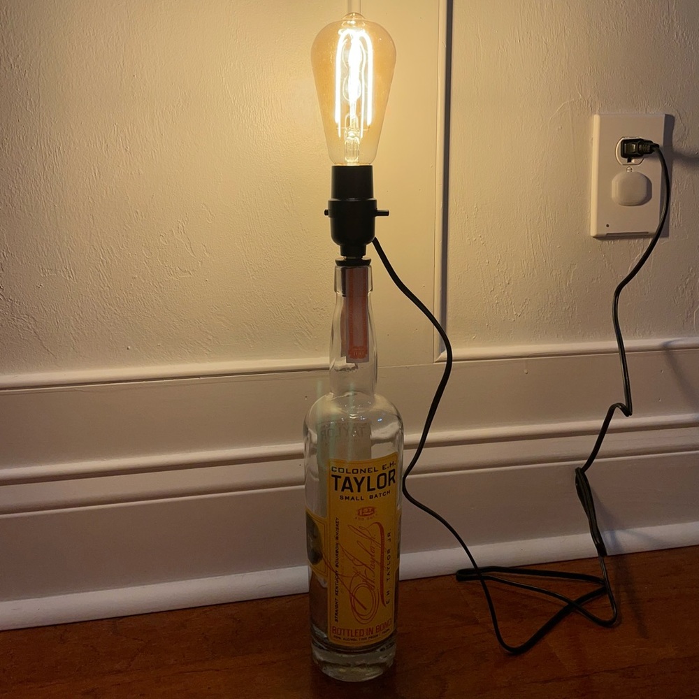 E.H. Taylor bottle lamp